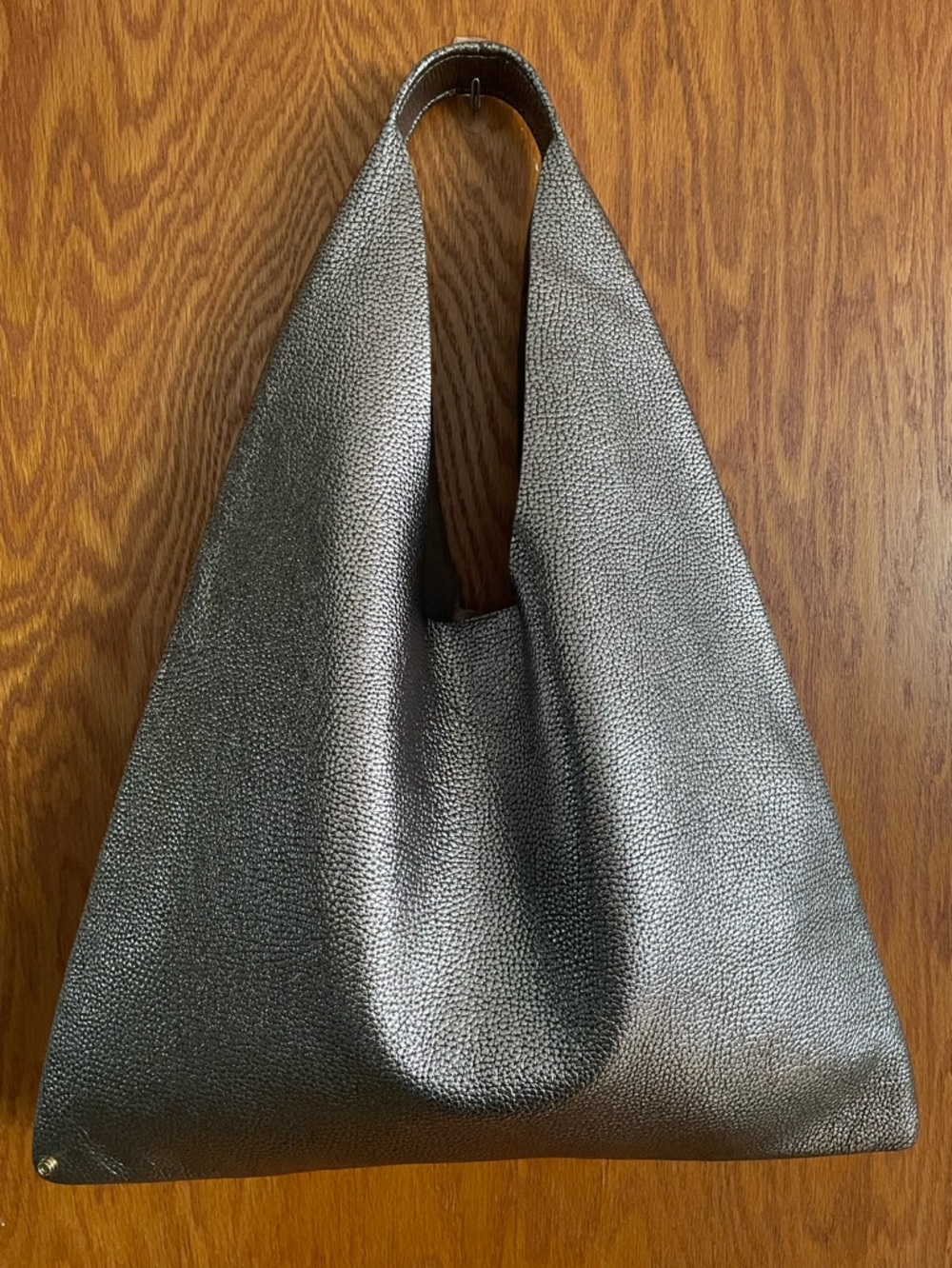 Metallic Leather Hobo Bag by Arron made in Italy